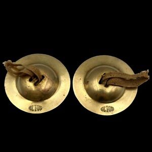 Vintage 60’s Elton Brass Finger Cymbals One Pair